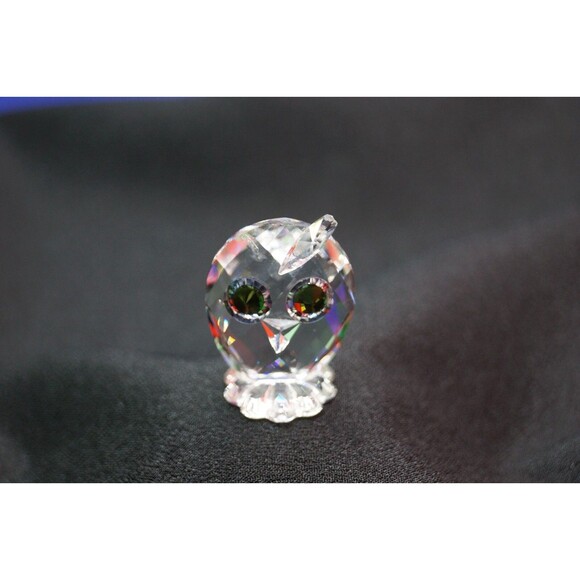 SWARVOSKI CRISTAL FIGURINES OWL VINTAGE - Picture 2 of 7